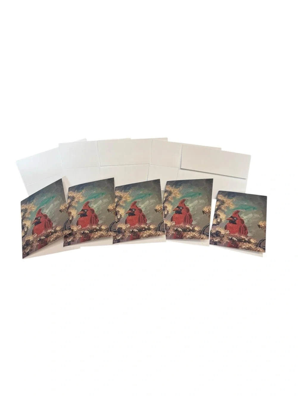 Cardinal Remembrance Greeting Card Set of 5 by Briefcase Artist